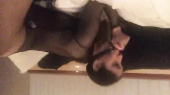 daddy slave gag ball cum up slutty pussy cream pie