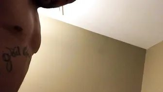 daddy slave deepthroat gagging on my master cock