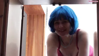 dorisdawn my blue wig experiment
