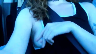 bab each - flashing in the car