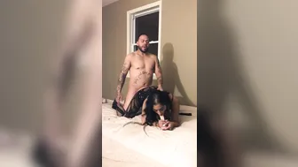 daddy slave sucking a mean cock