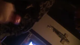 daddy slave pregnant wife swallowing hot cum