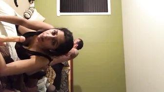 daddy slave suckin cock getting fuck the same time