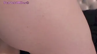 scarlett miles riding my ball toy