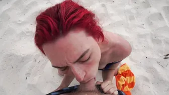 Haley420 -Public BJ On The Beach