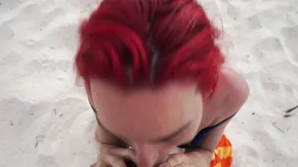 Haley420 -Public BJ On The Beach