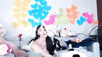 adrianabella slut fucks dildo hard