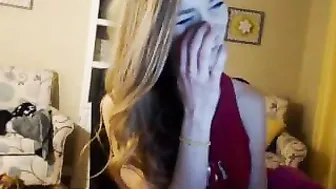 meganryan Desired nipple hammering herself with a strap-on