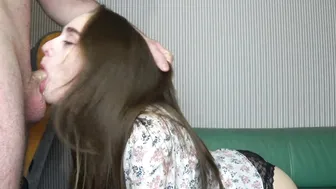 SladkiSlivki -Pulsating cock in the mouth - is wonderful