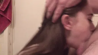 SladkiSlivki -This bitch loves to swallow a big, hard cock. A long tongue is crazy