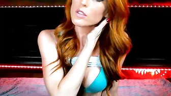 jennyblighe caressed on the bed