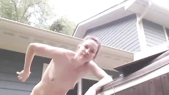 jalyn bitch in stockings tightly hammering herself with a bottle