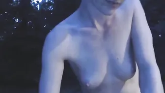 jalyn busty confused girl gets naked and jerks off