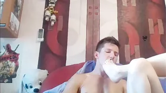 Chat openwork blonde dancing a striptease