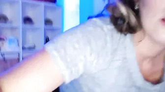 brielleday busty babe caresses nipples