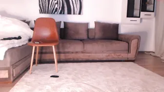 queenisback spread her legs and caresses herself