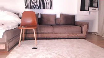 queenisback spread her legs and caresses herself