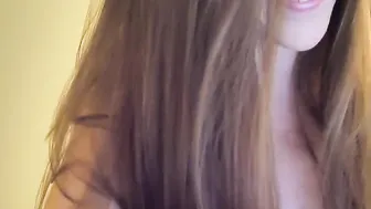 kateelife cute passion gently caresses boobs