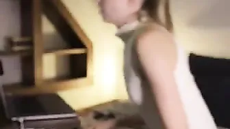 carmen juicy slut gently masturbates cunt