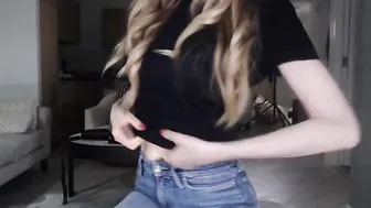 alexis beautiful chick takes off her underwear