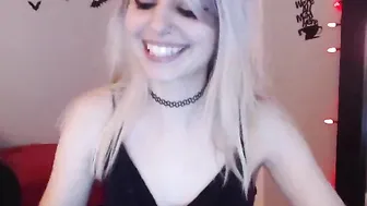 serafina blond slut jerking off dick