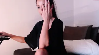 queenisback latin slut brightly fingering shaved holes