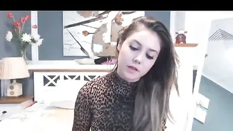 nelliecute charming babe undresses and jerks off