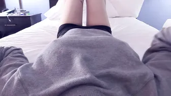 Wyoming Wynters manyvids busty  cam girl  caresses her lips.