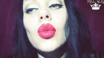 Mistress Misha Goldy manyvids bong anchovies in red