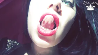 Mistress Misha Goldy manyvids bong anchovies in red