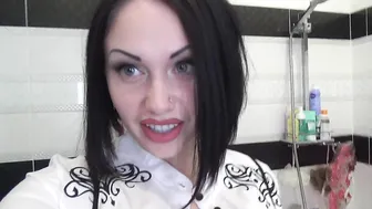 Mistress Misha Goldy manyvids busty slut fucks her cunt with a sex toy