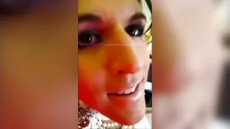 Tia Tizzianni manyvids cute coquette strips in the kitchen, but does not show face