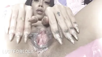 LustforLola manyvids shines pussy and caresses big tits