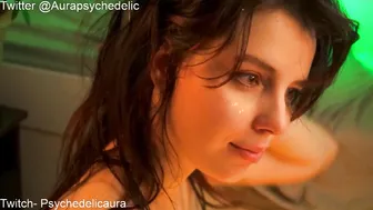 psychedelicariaa beauty pulls the clitoris with a vibrator