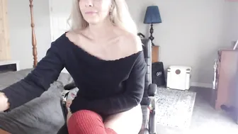 sexyblondewife whore passion takes flexible poses