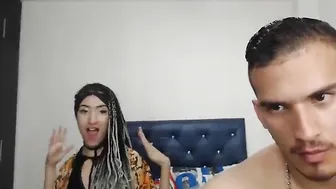 dave_criss puts on bra bitch