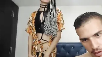 dave_criss puts on bra bitch