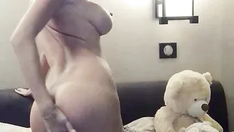 killertits slutty slut masturbates shaved pussy