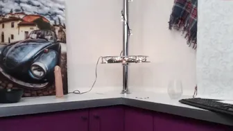 chrustic crazy slut shows off saggy tits