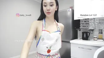 daily_love charming swiver touches pussy dildo