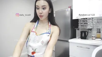 daily_love charming swiver touches pussy dildo