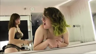 tegantrex  luxurious swell shows off her breasts