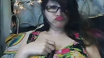 adorabubbles Sexy brown hair caresses shaved holes