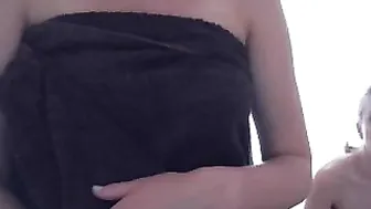 splendid Young bitch caresses shaved holes