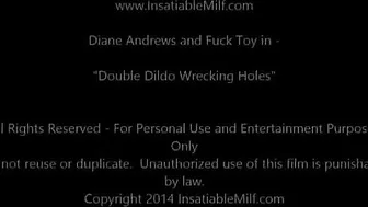 diane andrews  gorgeous brunette girl passionately sucks dildo