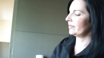 handjob by klixen gorgeous jerks off a banana and cums.