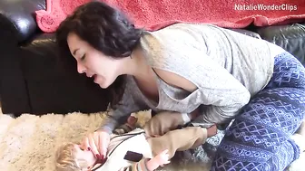 natalie wonder shines pussy and caresses big tits