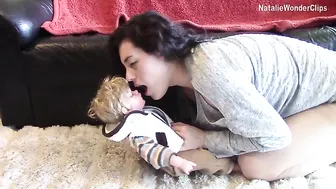 natalie wonder shines pussy and caresses big tits