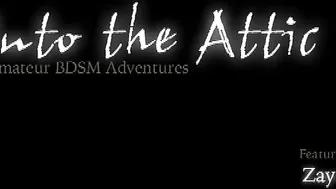 into the attic gorgeous blonde with a beautiful figure erotically dancing naked