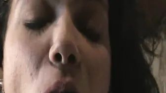 into the attic amazing slut pulls vaginal opening